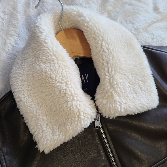 Vegan Leather Aviation Jacket - Picture 5 of 6